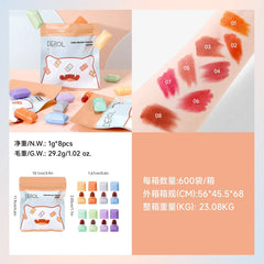 DEROL 8 Pcs Little Monster Capsule Lipstick Derol