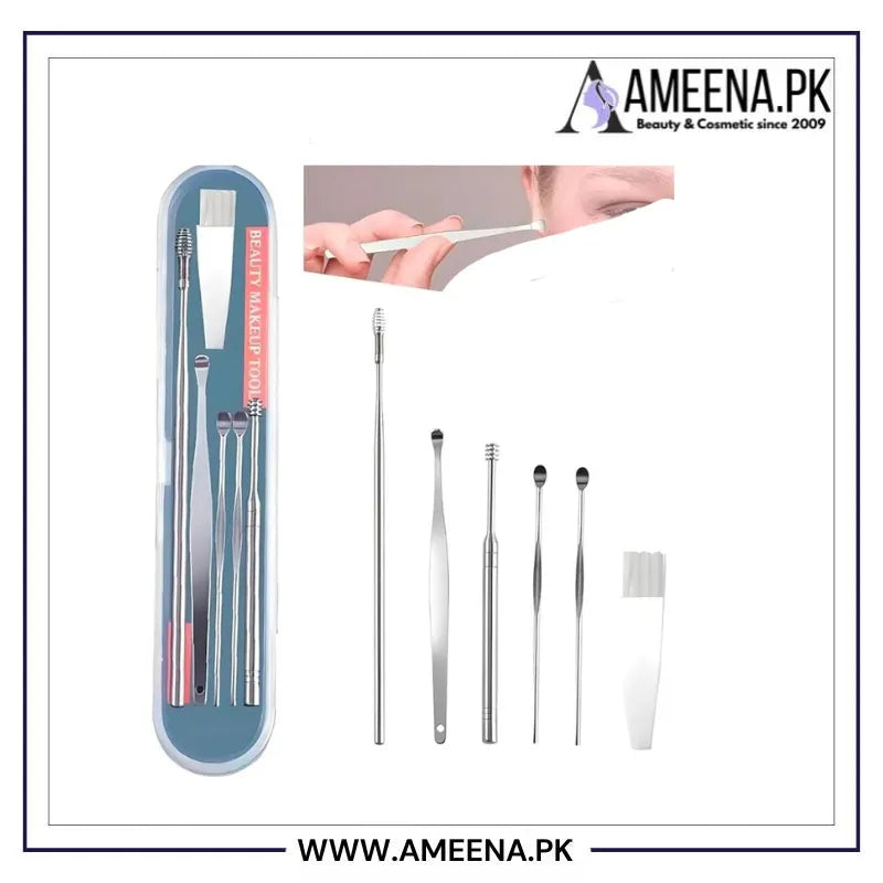 Ear Wax Cleaning Tools kit Set with Box Set of 6 Cosmia.pk