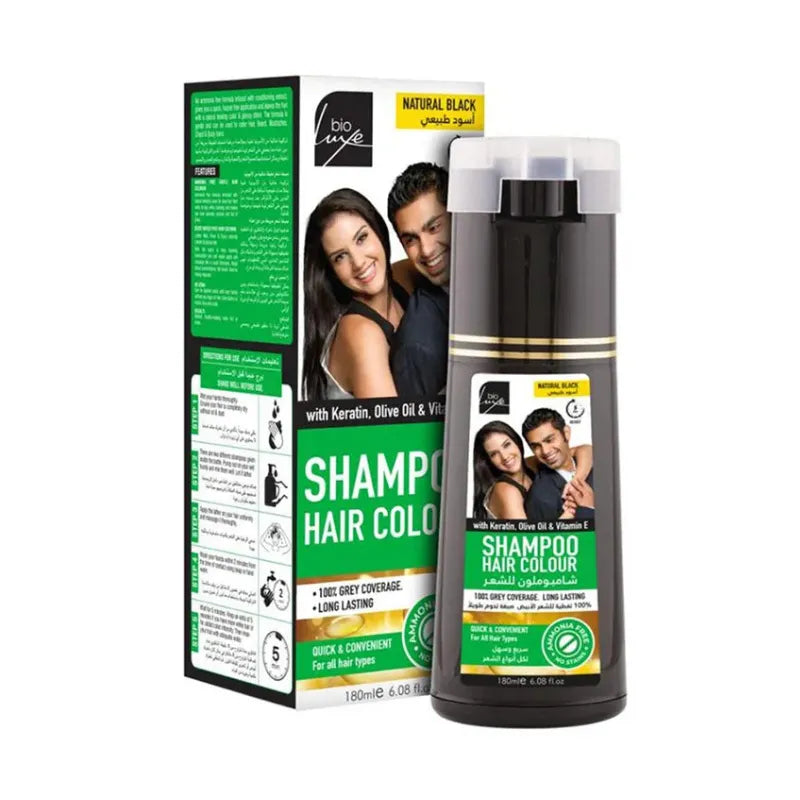 Bioluxe Hair Black Color Shampoo - 180ml Bioluxe