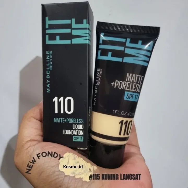 Fitme Foundation Tube Matte + Poreless SPF17 40ml Maybelline