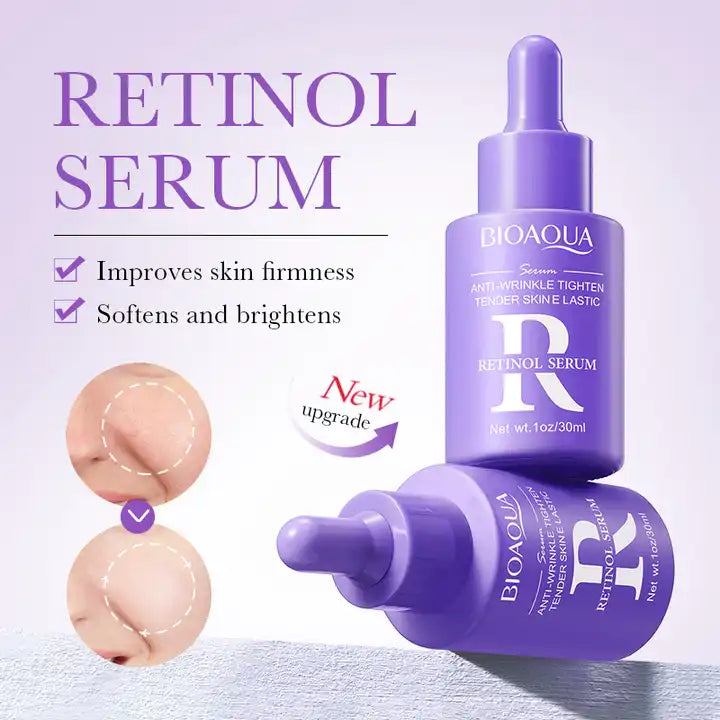 Bioaqua Anti Wrinkle Tighten Tender Skin Eleastic Retinol Face Serum - 30ml Bioaqua