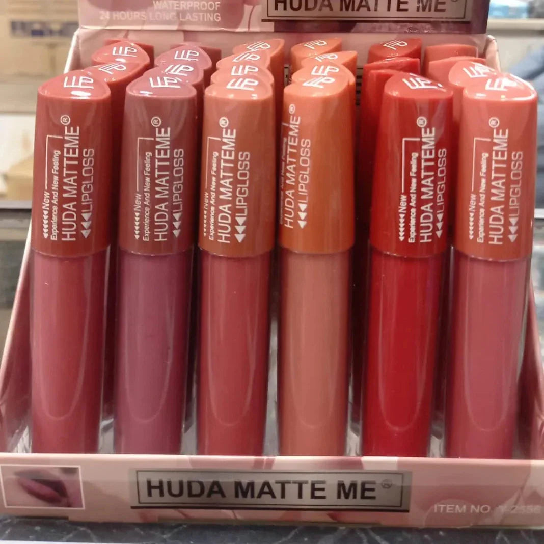 Huda Matte Me Matte Lip Gloss 6Pcs huda matte me