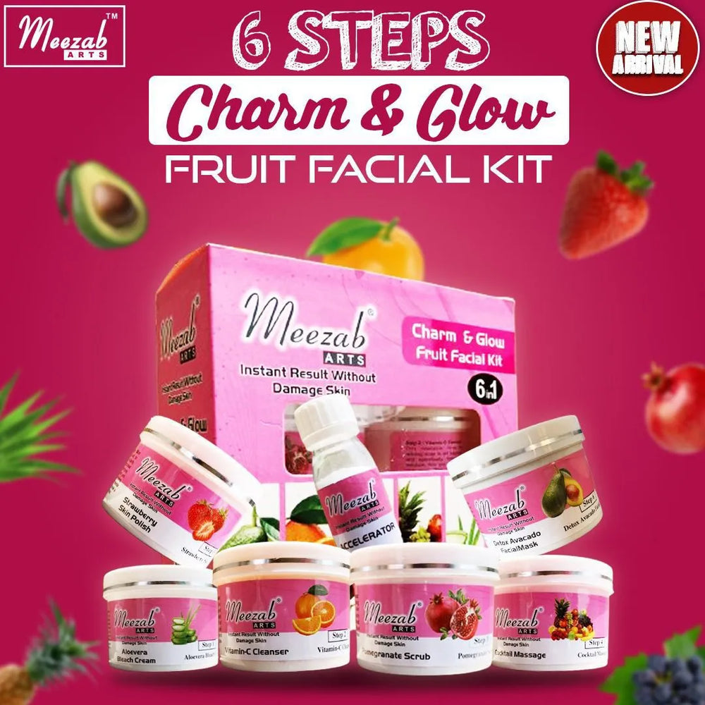 Meezab Arts Fruit Facial Kit (6 Steps) Meezab