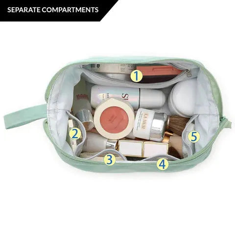 Multipurpose Double Layer Ultimate Makeup Cosmetic Bag Cosmia