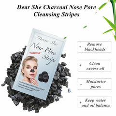 Dear She Charcoal Nose Pore Cleansing 10 Strips Dear she