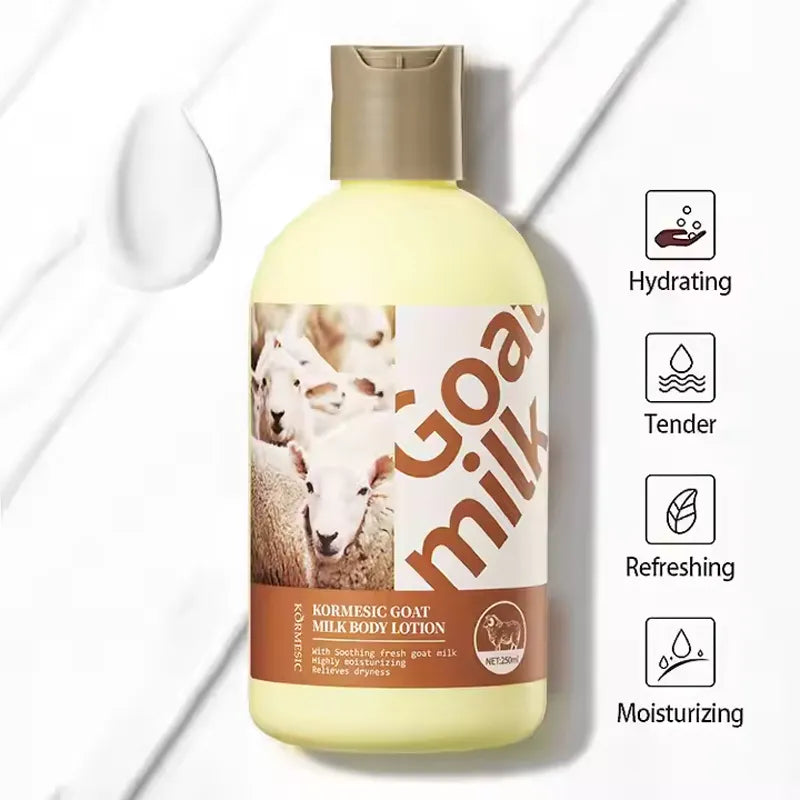 KORMESIC goat milk body cream skin lightening & whitening body Lotion 250ml KORMESIC