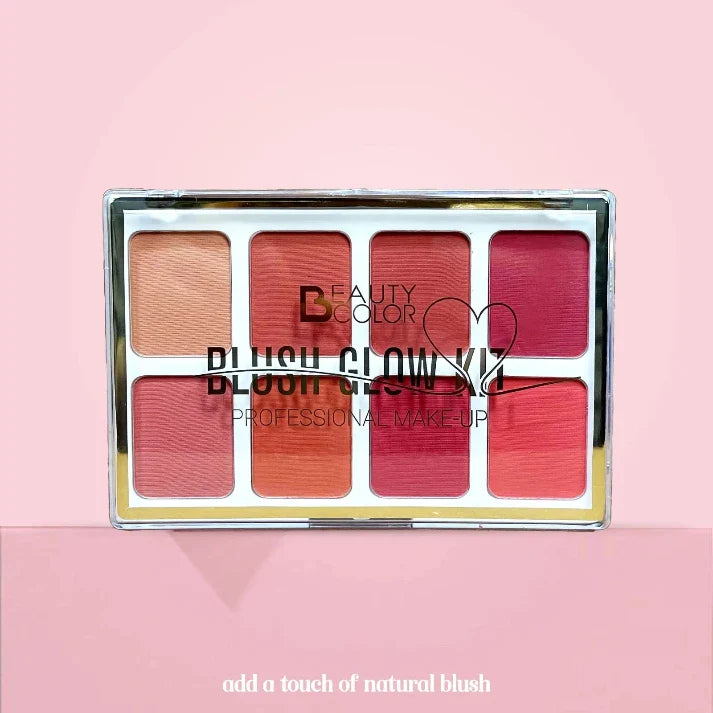 Beauty Color Blush Glow Kit - 8 Vibrant Colours Palette Beauty Color