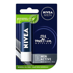 Nivea Lips Balm Active For Men Spf15 - 4.8g Nivea