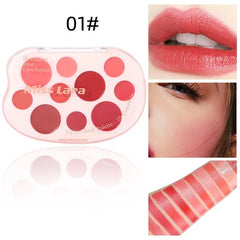 Miss Lara Aesthetic Lip & Cheek Cream - 10 Colors Palette Miss Lara
