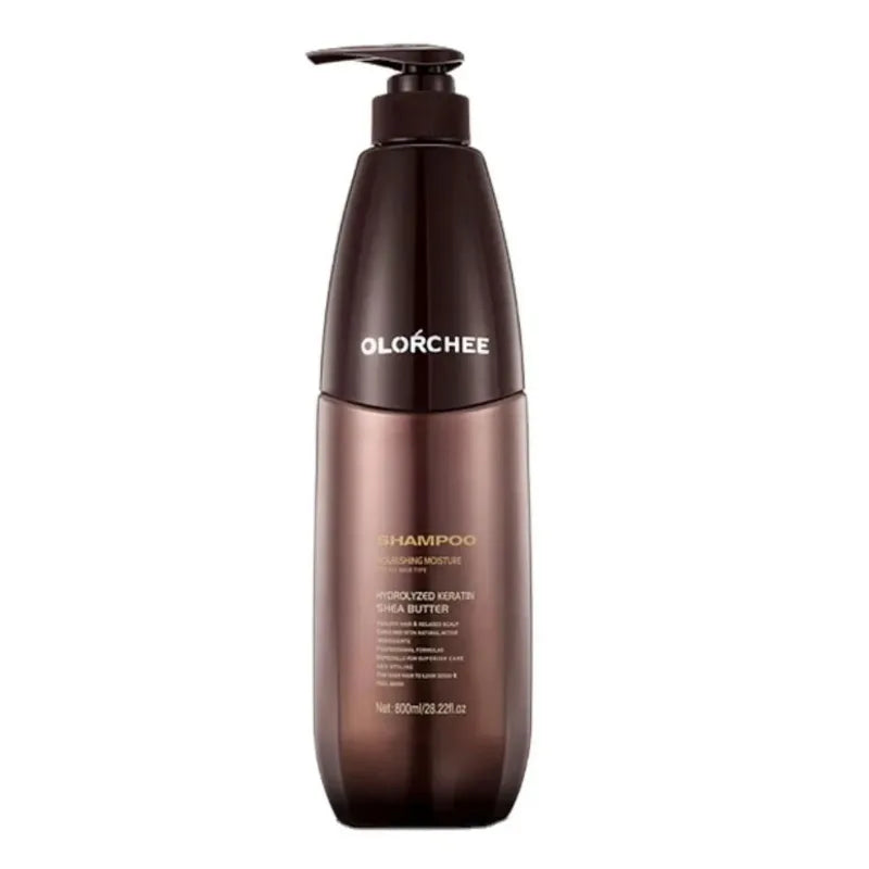 OLOŔCHEE Hydrolyzed Keratin Shea Butter Nourishing Moisture Shampoo For Dry Hair Olorchee