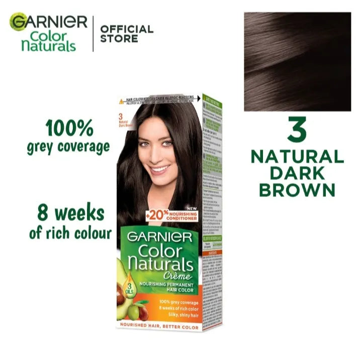 Garnier - Color Naturals Hair Colors - 3 Dark Brown Garnier