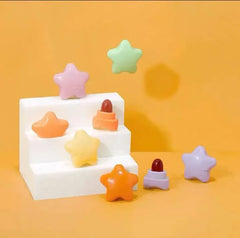 Beauty Glelanzi 8pcs Mini Star Shape Velvet Lipstick Long-lasting Beauty Glelanzi