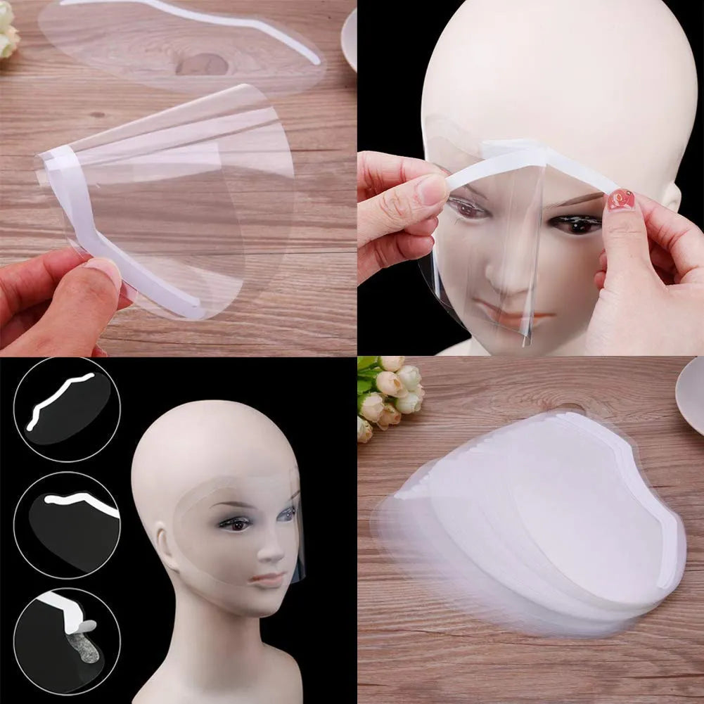 100 PCS Microblading Makeup Shower Face Shields Visors, Disposable Cosmia.pk