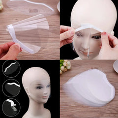 100 PCS Microblading Makeup Shower Face Shields Visors, Disposable Cosmia.pk