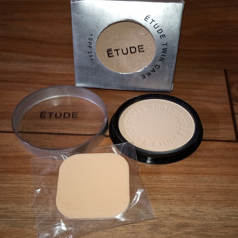 Etude Twin Cake And Puff – Compact Powder - SPF25 ETUDE