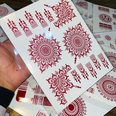 Simple Aesthetic Full Hand Sticker Tatto Mehndi Cosmia.pk