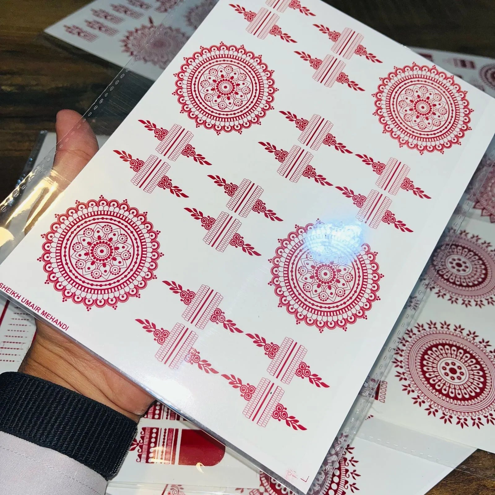 Simple Aesthetic Full Hand Sticker Tatto Mehndi Cosmia.pk