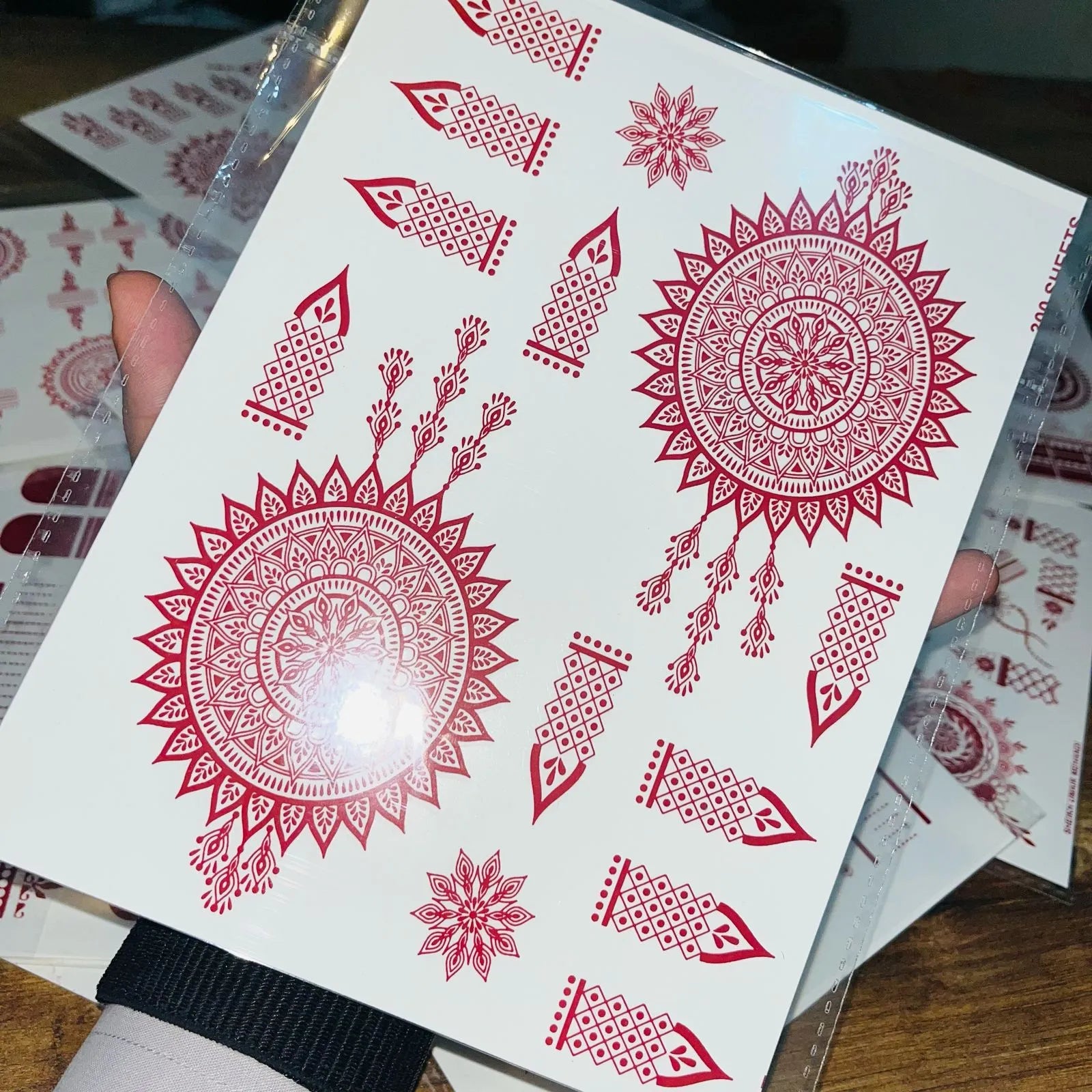 Simple Aesthetic Full Hand Sticker Tatto Mehndi Cosmia.pk