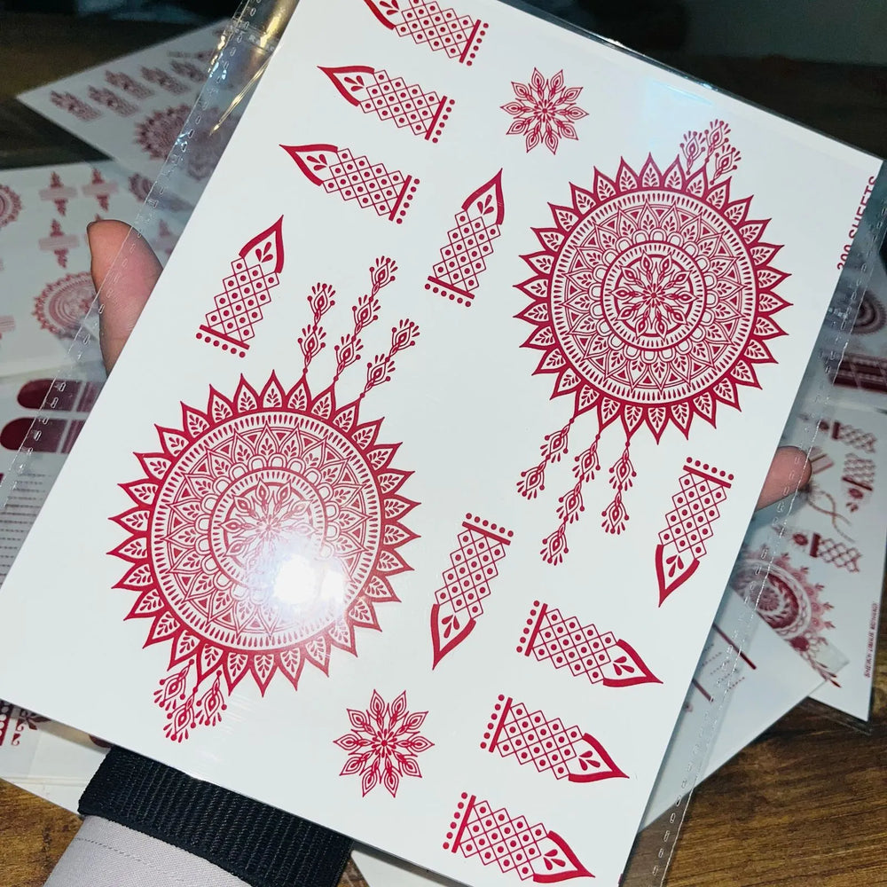 Simple Aesthetic Full Hand Sticker Tatto Mehndi Cosmia.pk