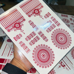 Simple Aesthetic Full Hand Sticker Tatto Mehndi Cosmia.pk