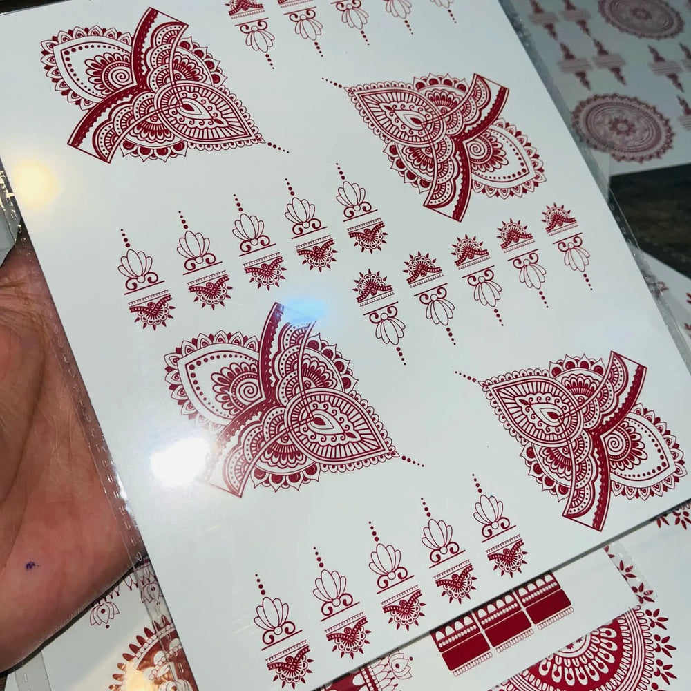 Simple Aesthetic Full Hand Sticker Tatto Mehndi Cosmia.pk