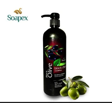 Soapex Natural Black Olive Black Shine Shampoo 800gr Soapex