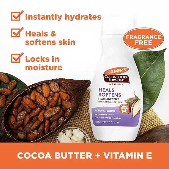 Palmer’s Cocoa Butter Heals Softens Lotion Fragrance Free – 250ml Palmer's