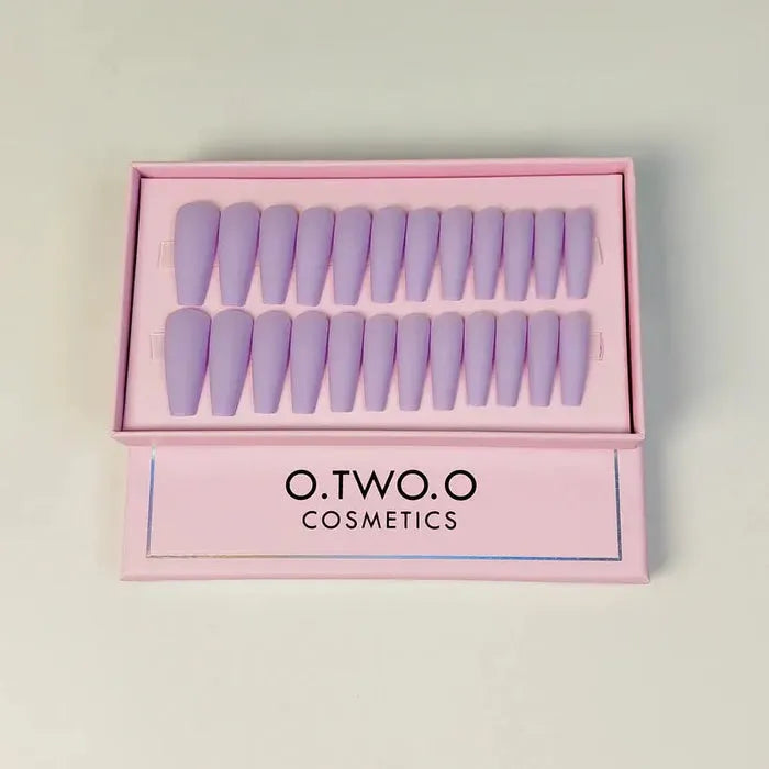 O.TWO.O Magenta Nail Art 24 Pcs OTWOO