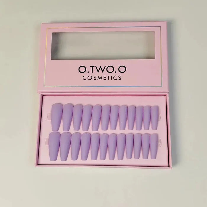 O.TWO.O Magenta Nail Art 24 Pcs OTWOO