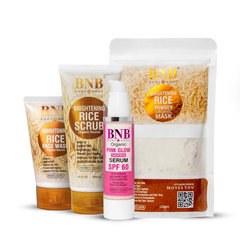BNB Opulent Glow Bundle (Rice Extract Kit + Pink Glow SPF60 50ml) BnB