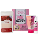 BNB Pink Glow Kit ( Toneup Facewash - 120ml + Saffron Mask - 120gm + Pink Glow Sunscreen Spf 60 - 50gm)