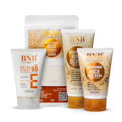BNB Radiance Resurgence Bundle (Rice Extract Kit + Vitamin E SPF60 - 120ml) BnB