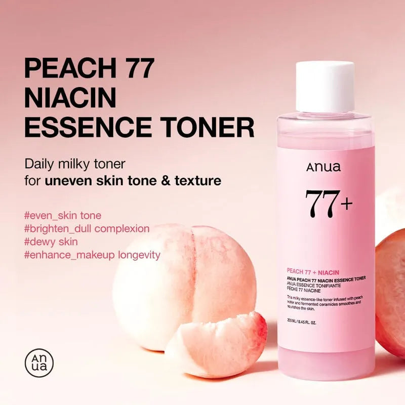 Anua Peach 77 Niacin Essence Toner - 250ml (Made In Korea) Anua