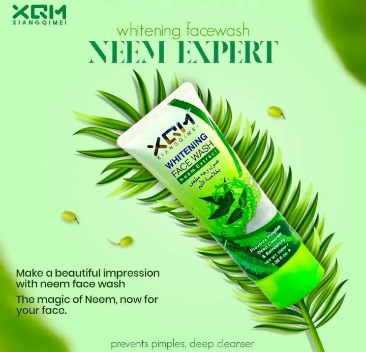 XQM Whitening Neem Extracts Face Wash - 100ml XQM