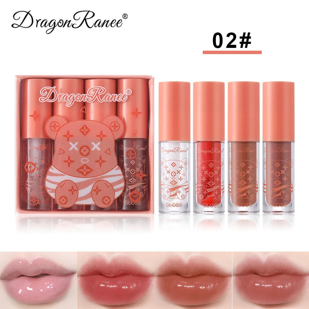 Dragon Ranee Shine Water Lip Gloss - 4 Pcs Dragon Ranee
