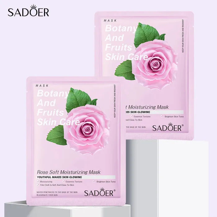 Sadoer Botany And Fruits Rose Moisturizing Face Sheet Mask - 25g Sadoer