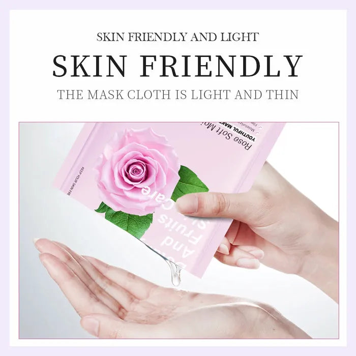 Sadoer Botany And Fruits Rose Moisturizing Face Sheet Mask - 25g Sadoer