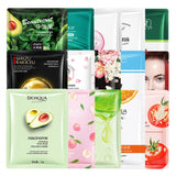 BIOAQUA Pack of 30 Moisturizing Facial Face Sheet Mask & Hydrating, Moisturizing, Skin Care Sheet Mask Lip Mask And Eye Mask