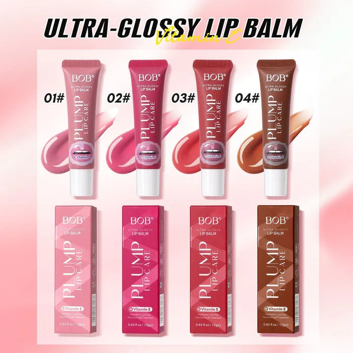 BOB Ultra-Glossy Lip Balm – Vitamin E Infused Lip Gloss Bob