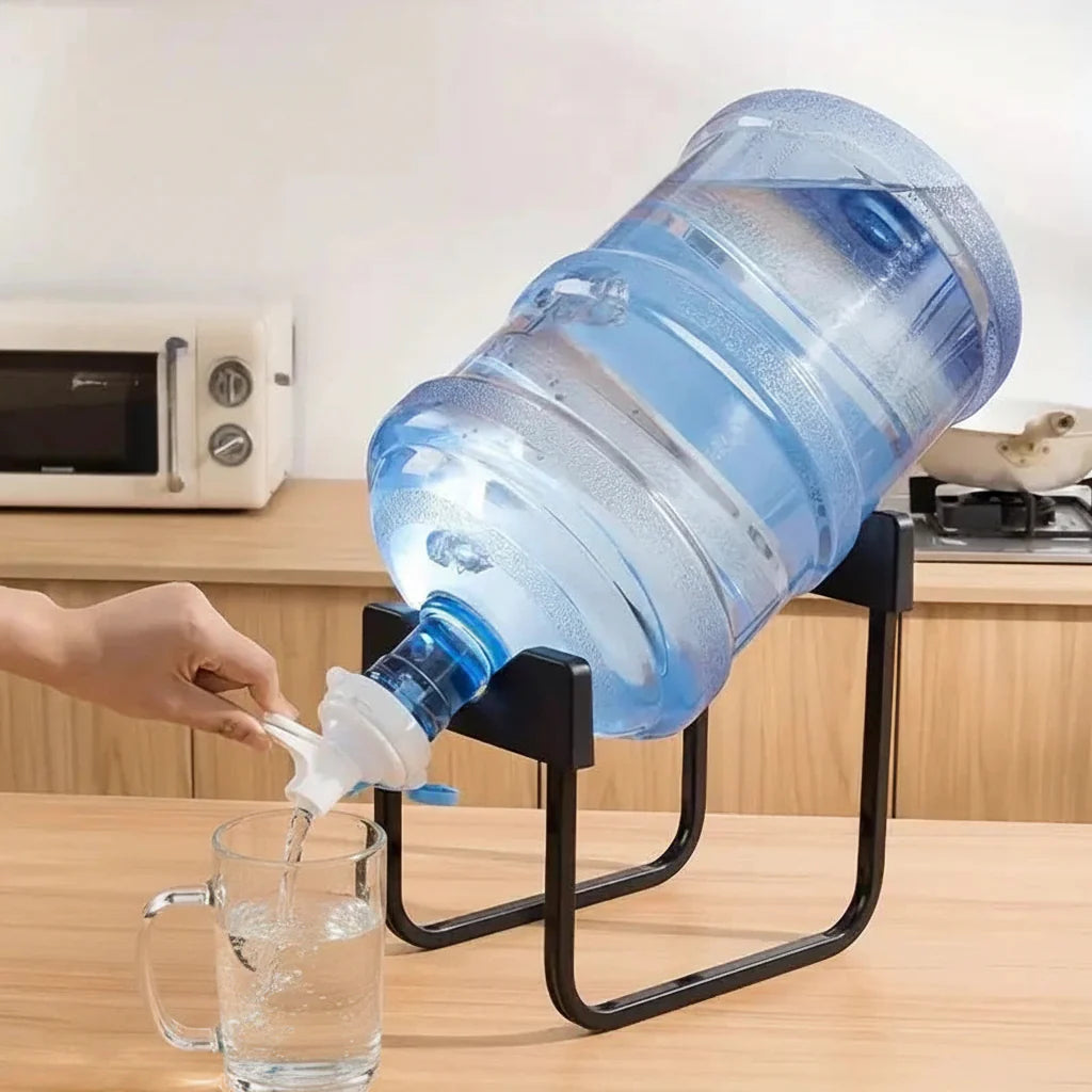 Water Bottle Metal Stand With Tap - Each Cosmia.pk