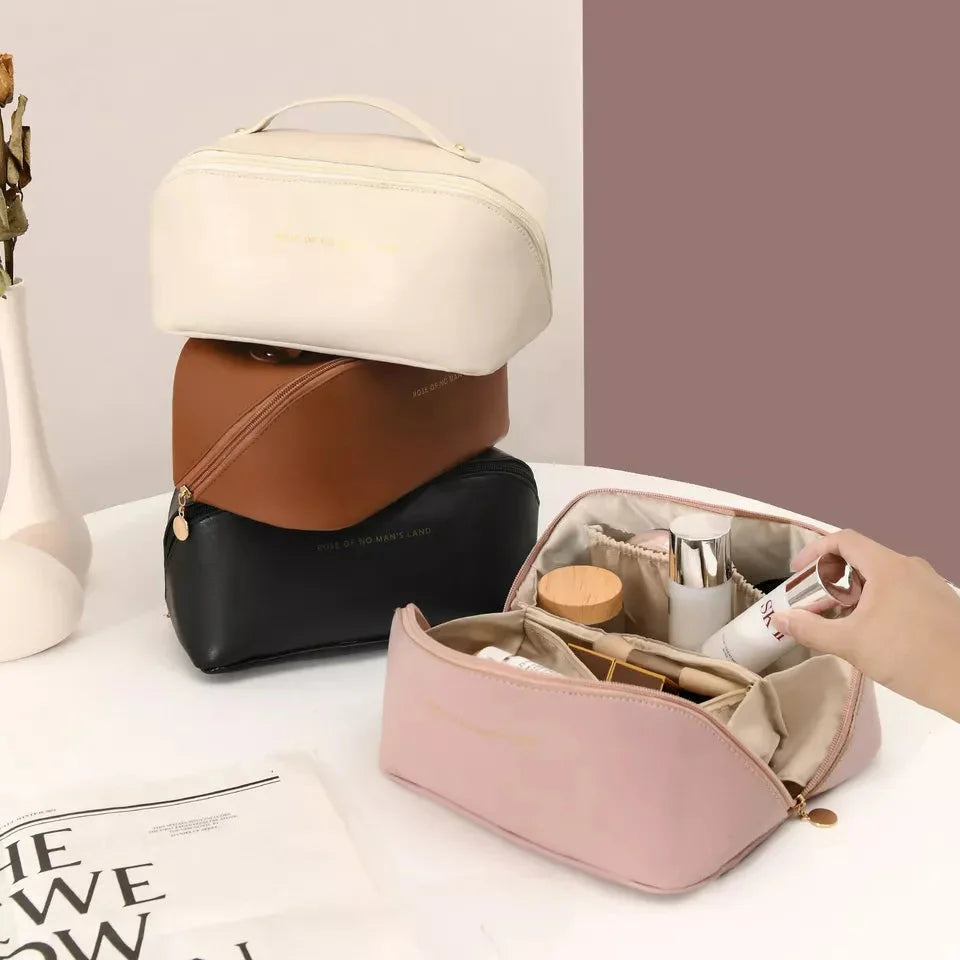 Large Capacity Cosmetic Bag Portable Makeup Pouch Cosmia