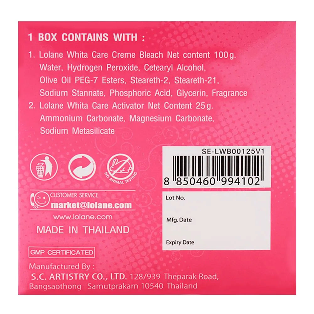 Lolane Whita Care Creme Bleach Lolane