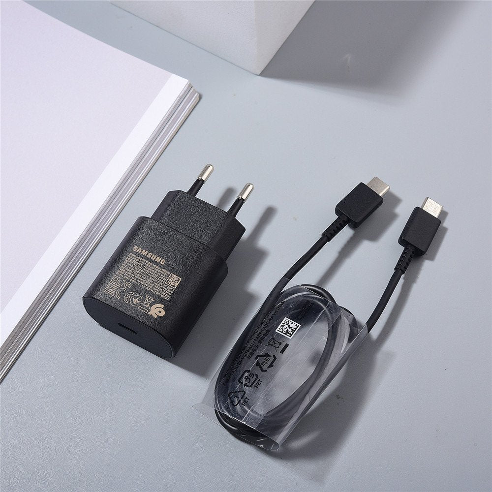 Samsung 25w PD Super Fast Charging Adapter With Type-C Cable Samsung