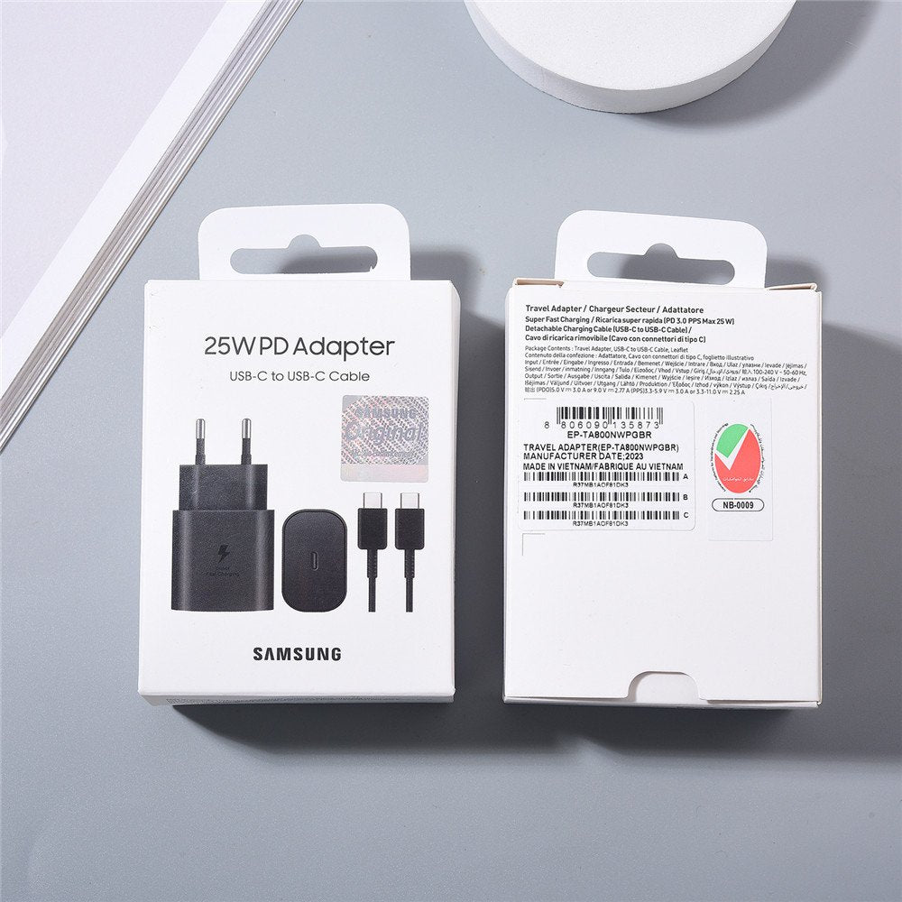 Samsung 25w PD Super Fast Charging Adapter With Type-C Cable Samsung