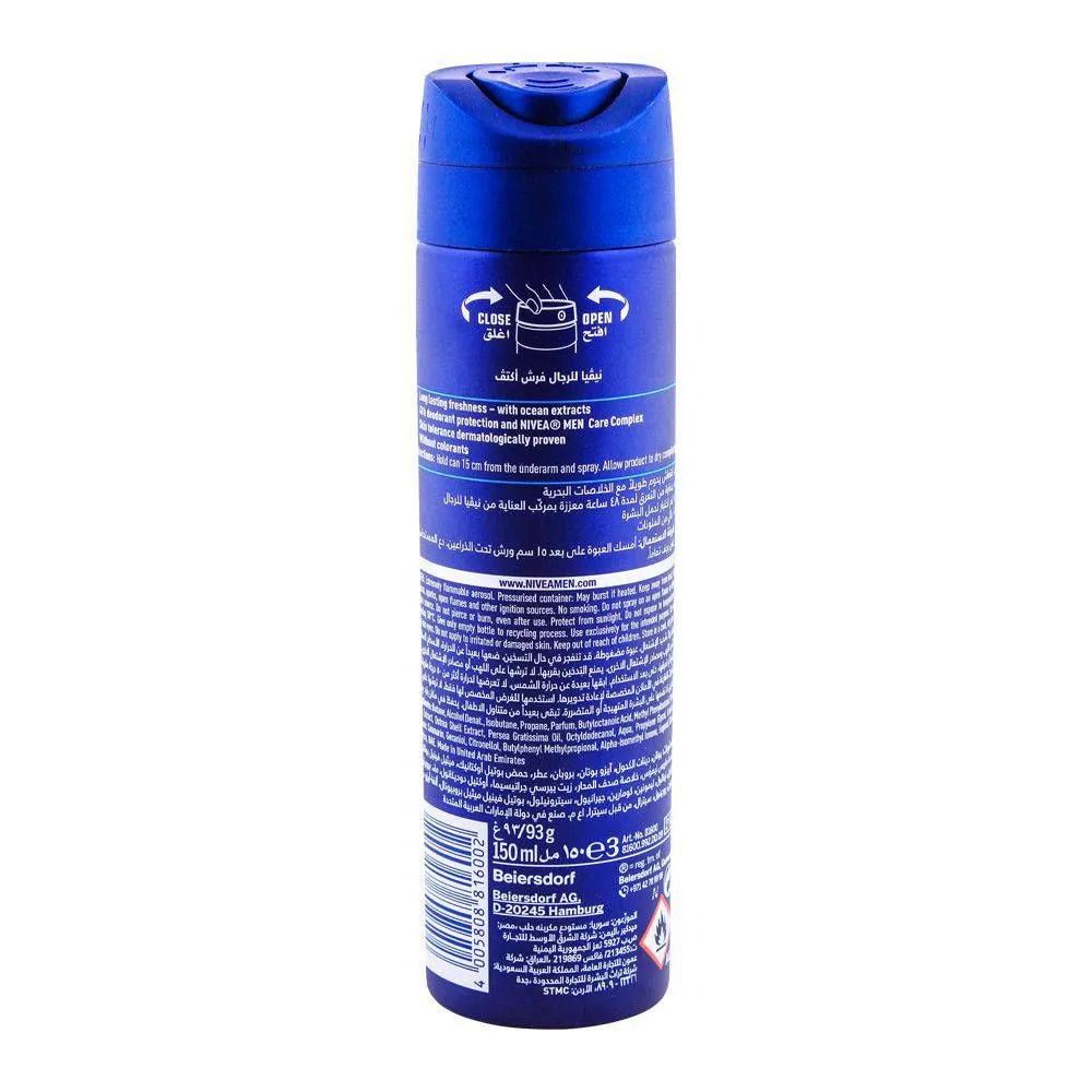 Nivea Men 48H Fresh Active Deodorant Spray - 150ml Nivea