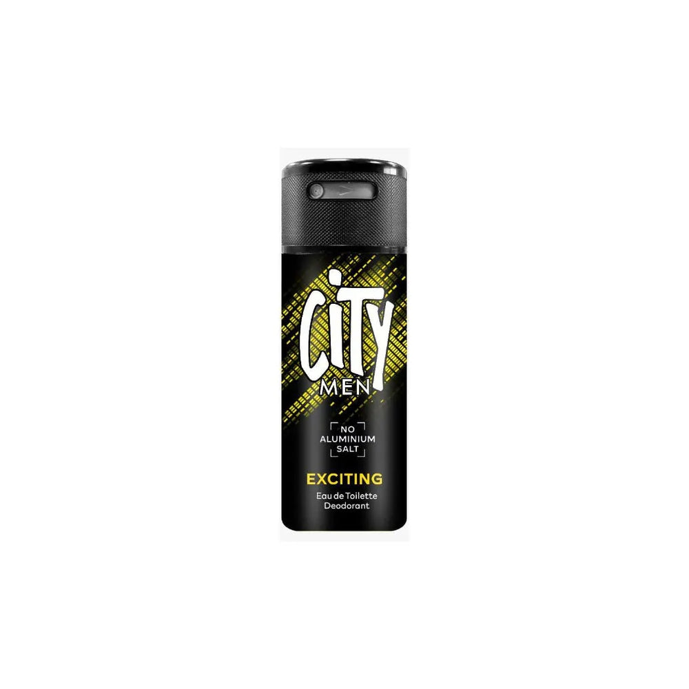 City Men Deodorant Spray For Men Exciting - 150ml City Men
