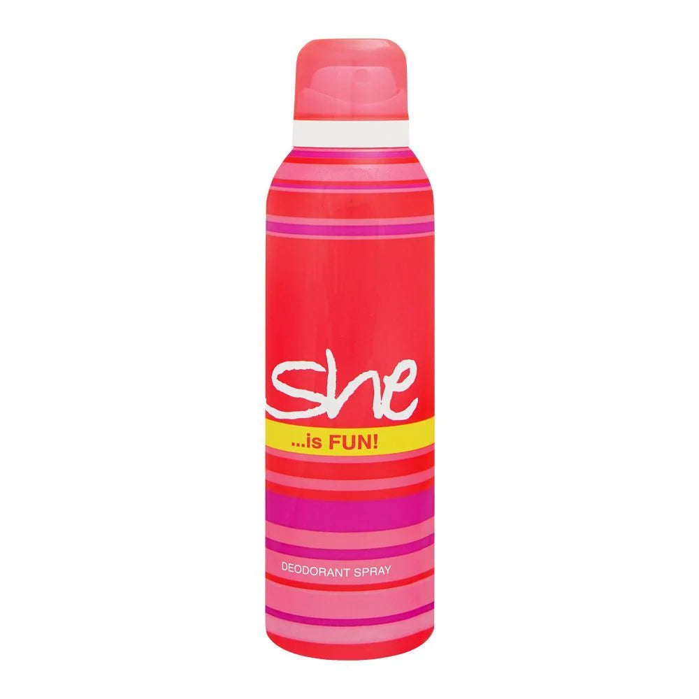 She Is Fun Deodorant Spray, For Women, 200ml She