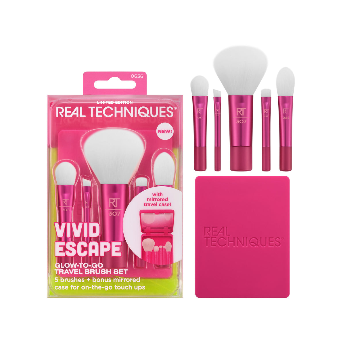 Vivid Escape Glow-To-Go Travel Brush Set Cosmia