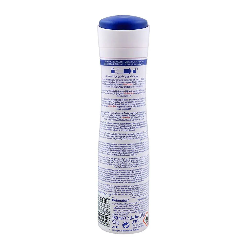 Nivea 48H Pearl & Beauty Anti-Perspirant Deodorant Spray - 150ml Nivea