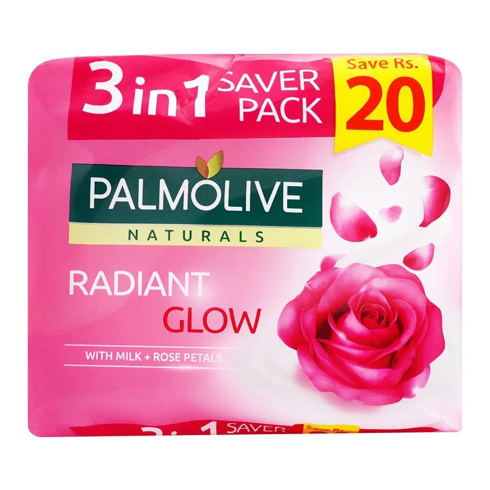 Palmolive Naturals Glow Soap, 3-In-One Pack - 3X145g Palmolive